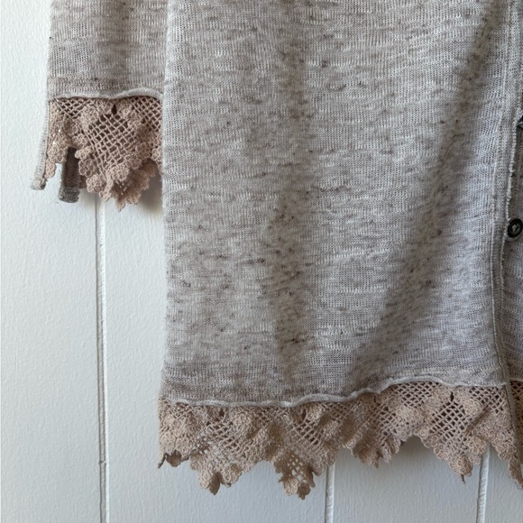 Free People Grey Knit Cardigan | Size Small - Picture 3 of 5